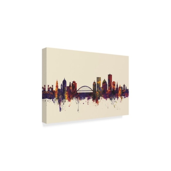 Michael Tompsett 'Rochester New York Skyline Iii' Canvas Art,12x19